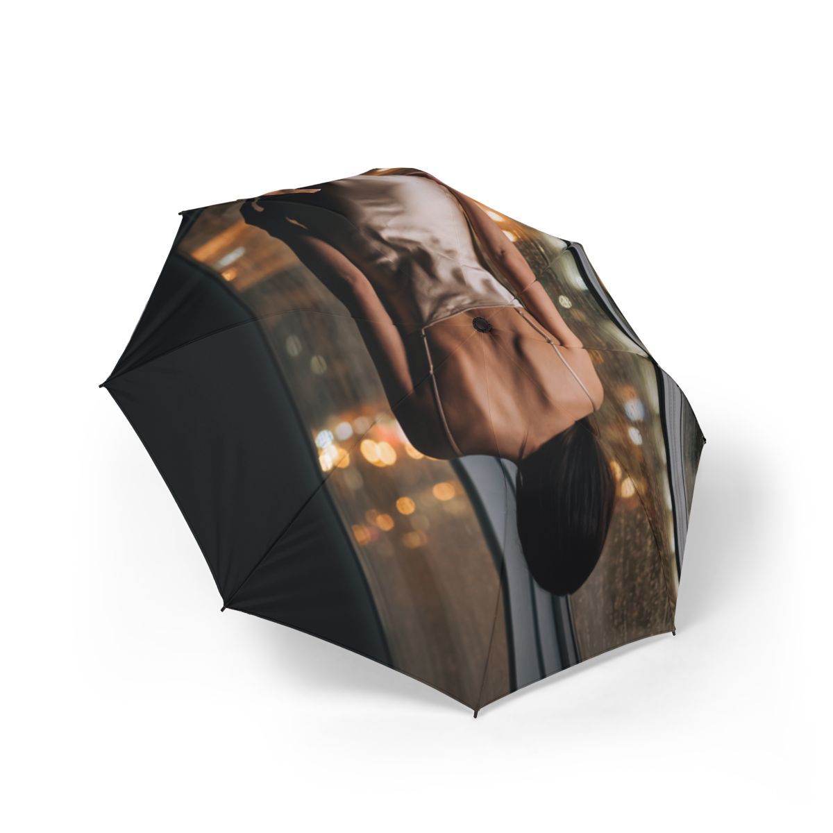 Foldable Umbrella - Midnight Rain Style
