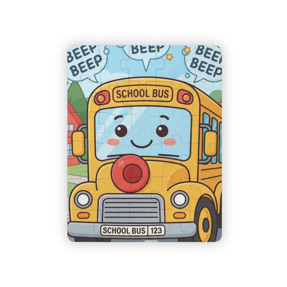 Kids' Puzzle 30-Piece - Happy School Bus | Echovira Gallery