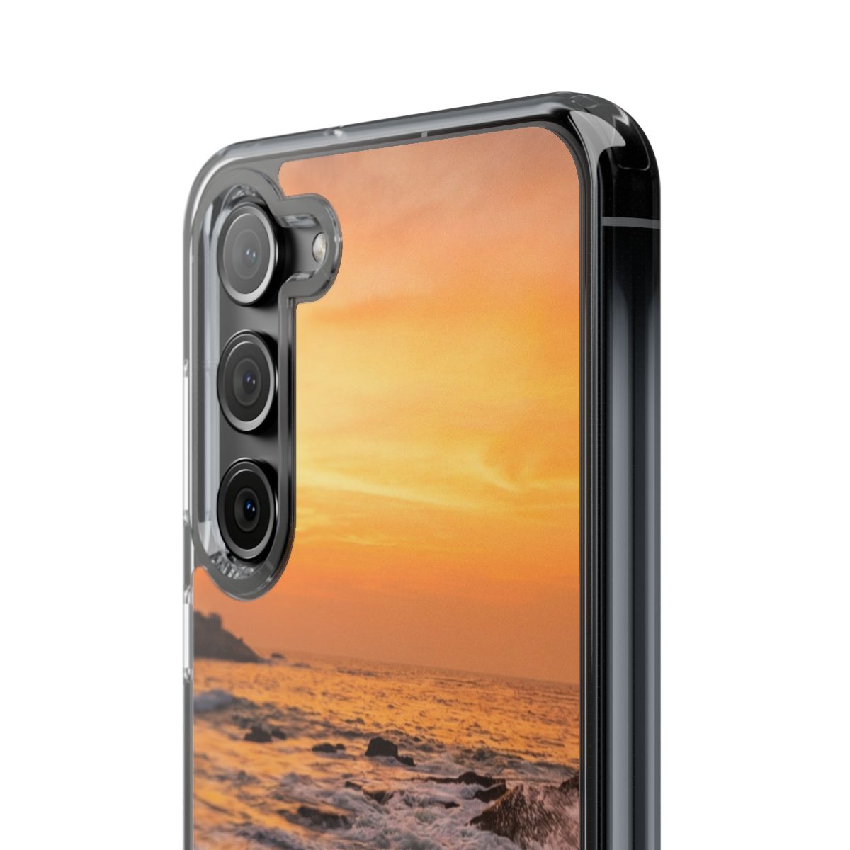 Clear Impact-Resistant Cases - Clear Phone Case - Sunset......