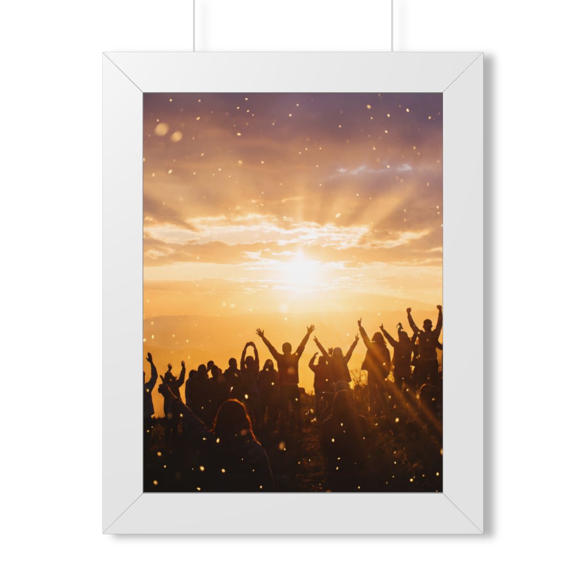 Framed Vertical Poster - Summit Ridge — White (11×14, 12×16...