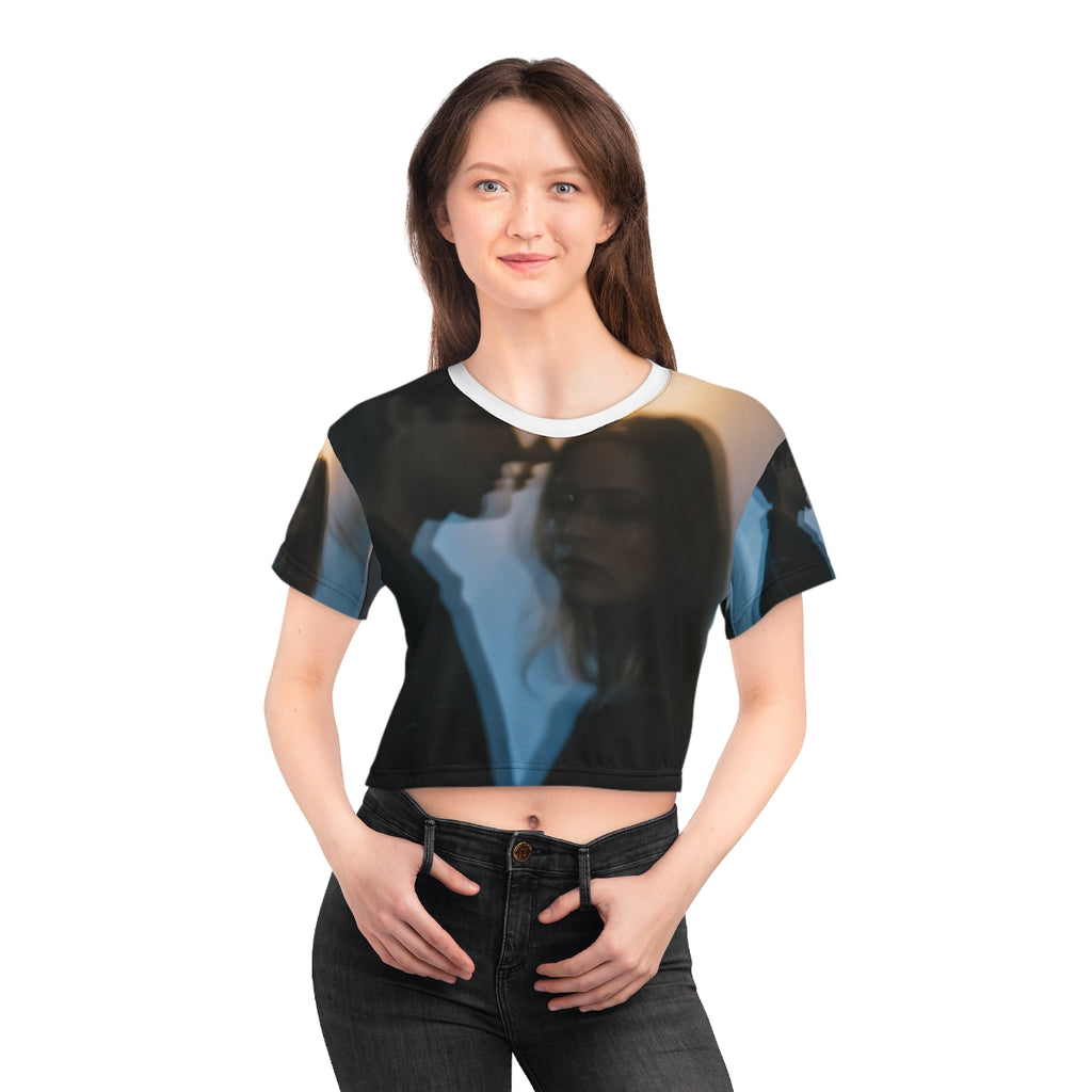 Midnight Reflection Crop Tee - Aesthetic Streetwear |...