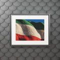 Fine Art Prints - Vintage Persian Lion and Sun Heritage Flag...