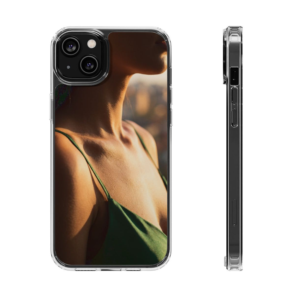 Clear Impact-Resistant Cases - Clear Phone Case - Emerald...