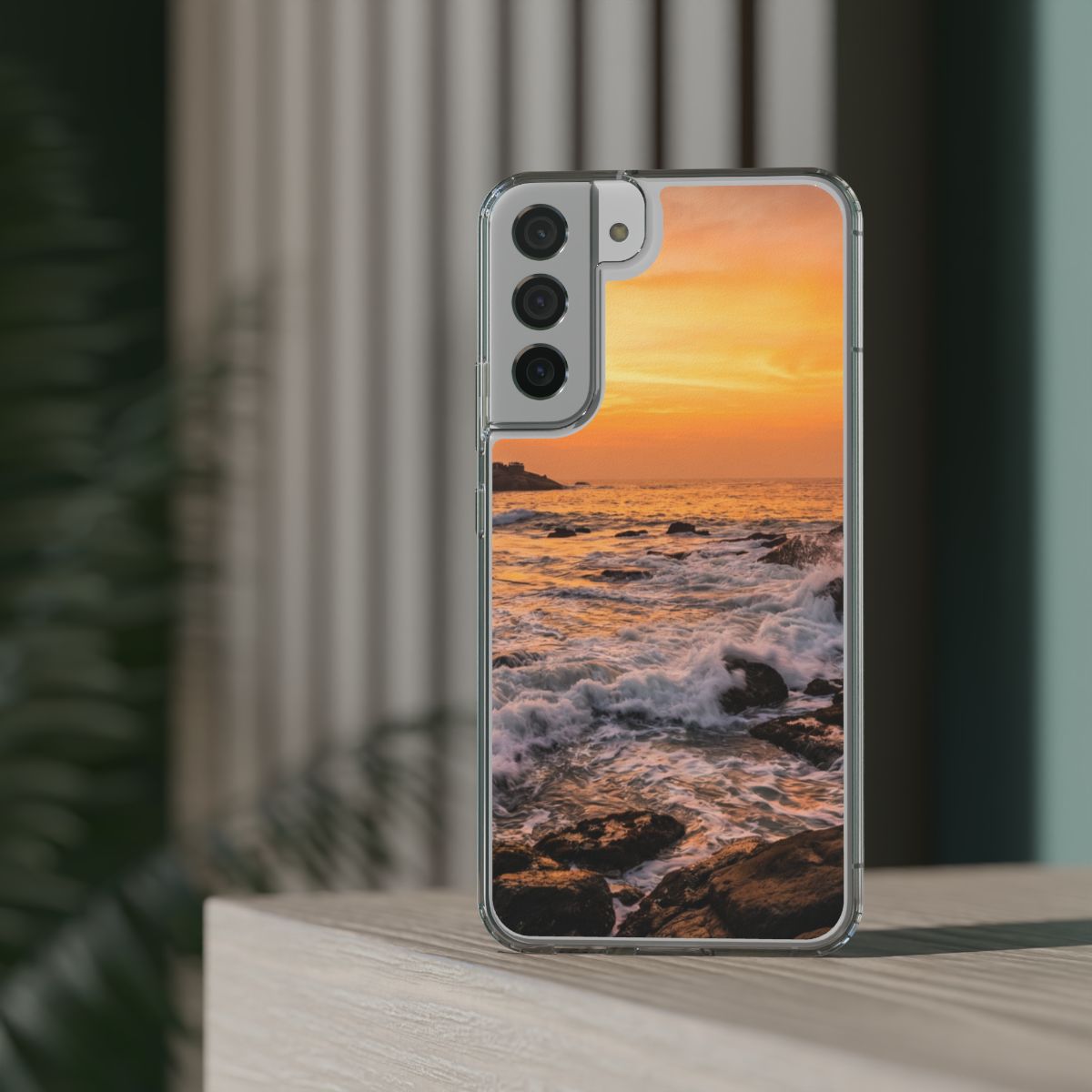 Clear Impact-Resistant Cases - Clear Phone Case - Sunset......