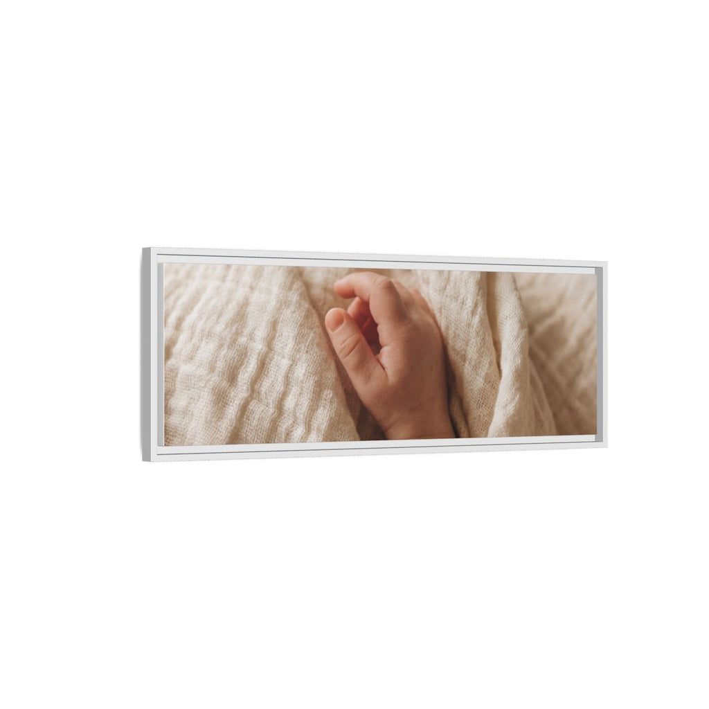 Framed Canvas - Soft Nursery Photography — White / 1.25"