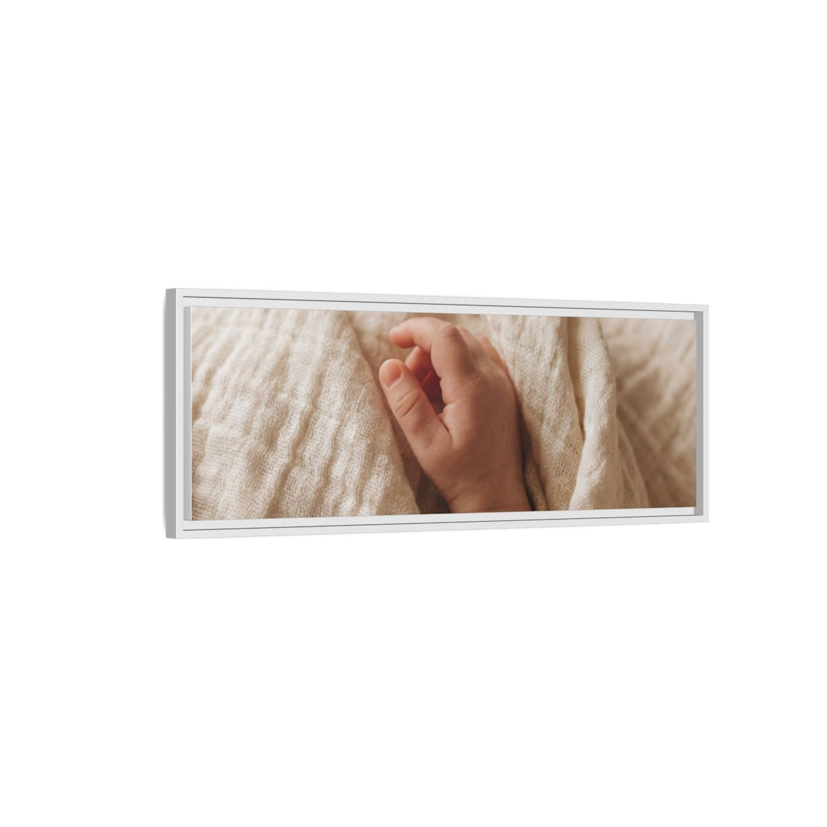 Framed Canvas - Soft Nursery Photography — White / 1.25"