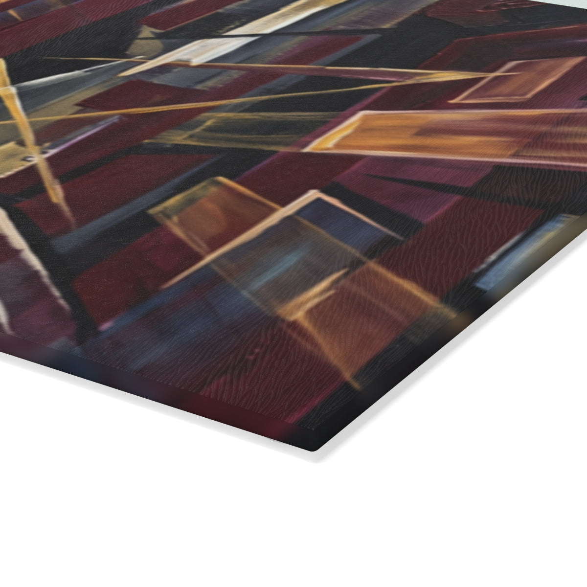 Glass Cutting Board - Urban Angles | Echovira Gallery