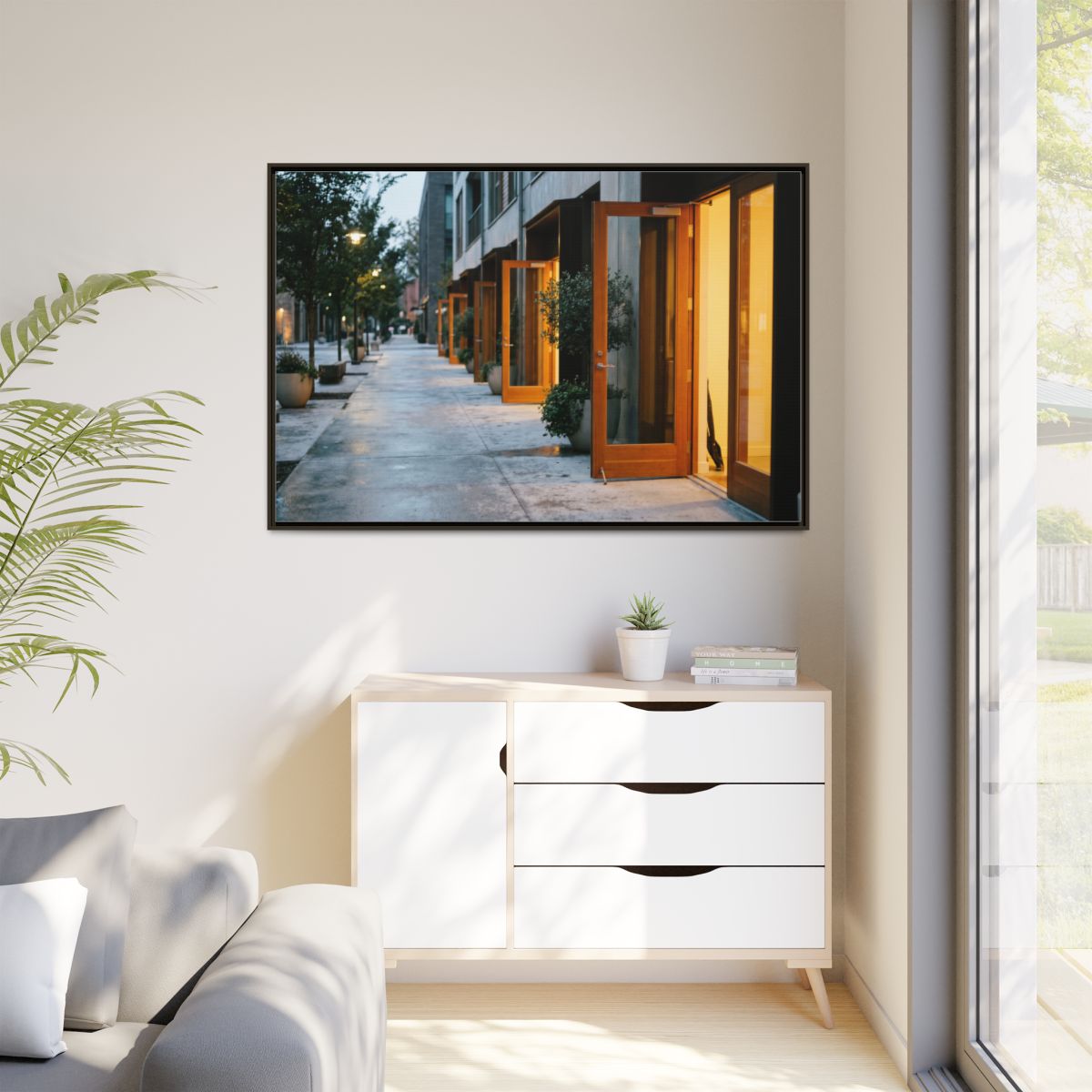 Matte Canvas, Framed - Twilight Promenade (10×8, 12×9... |...