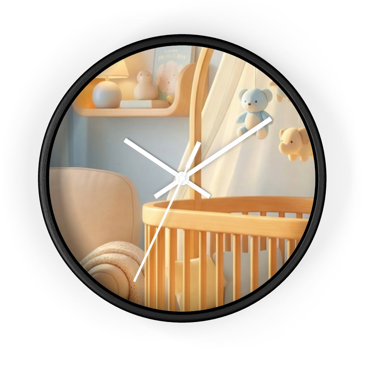 Wall Clock - Dreamy Serene Nursery Art | Echovira Gallery