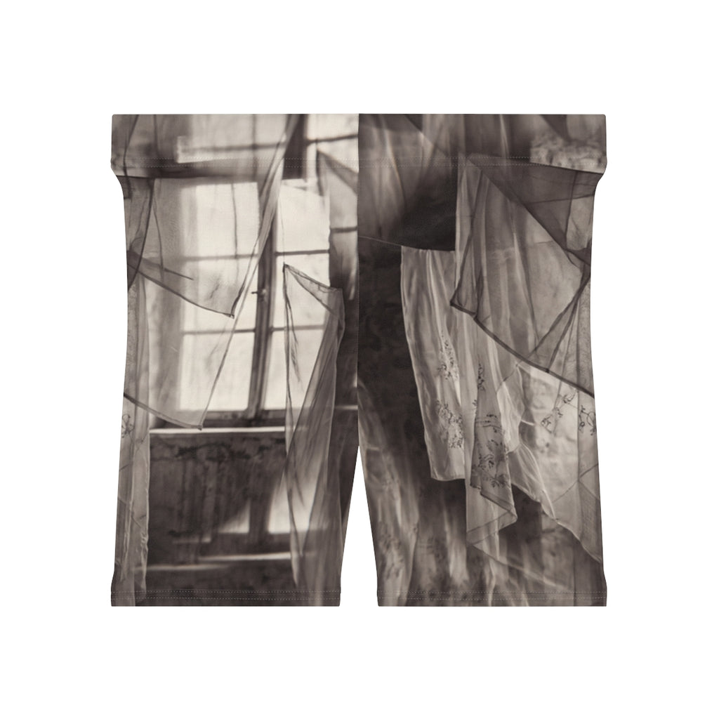 Women's Biker Shorts - Spectral Veils | Echovira Gallery