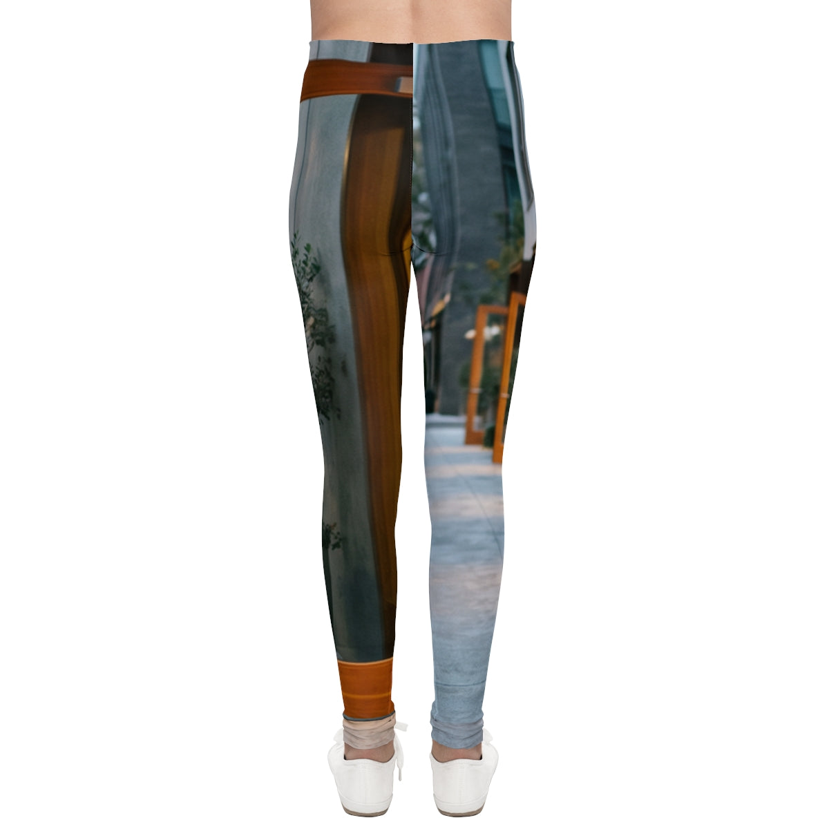 Youth Leggings - Twilight Promenade Architecture | Echovira...