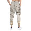Men's Athletic Joggers - Silent Branches Winter Landscape......