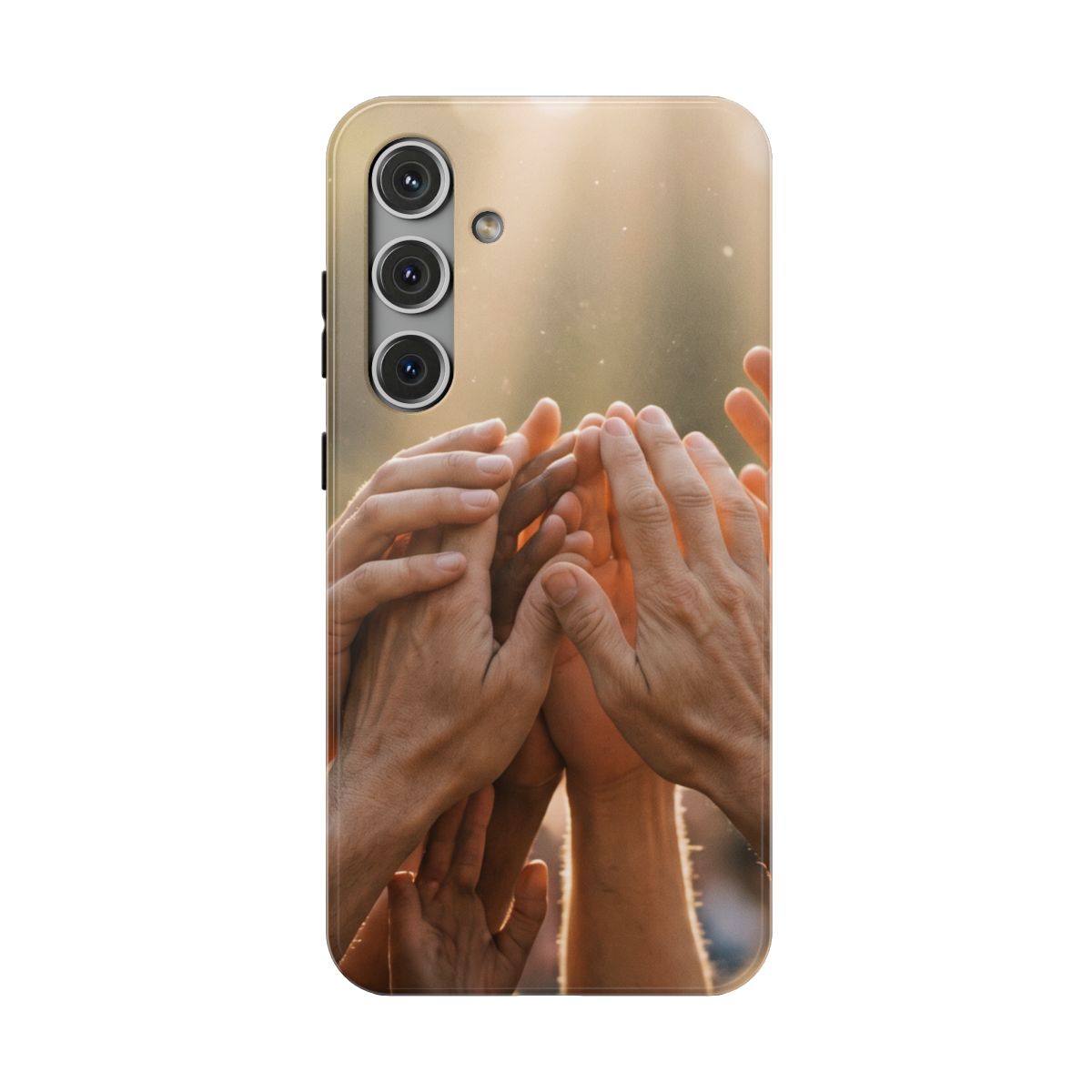 Impact-Resistant Cases - Golden Rays of Unity Wall Art |...