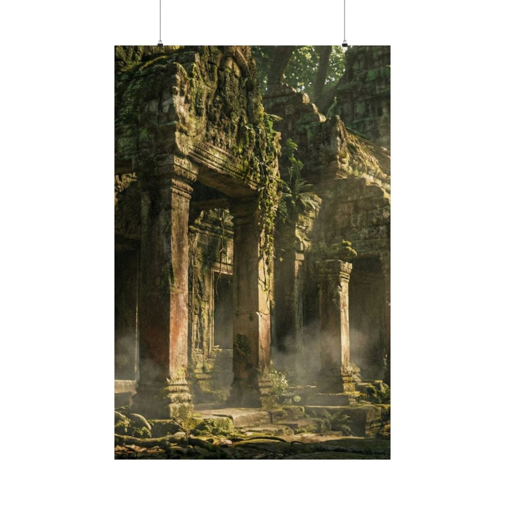 Matte Vertical Poster - Temple Canopy (8×10 & 36×54) |...