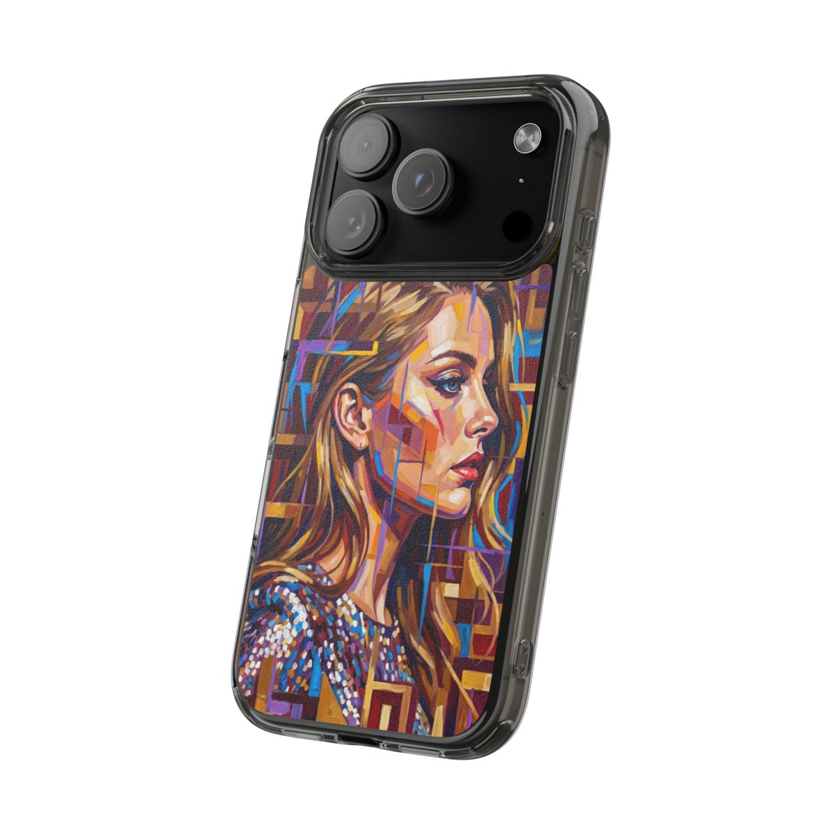 Clear Impact-Resistant Case - Shattered Elegance | Echovira...