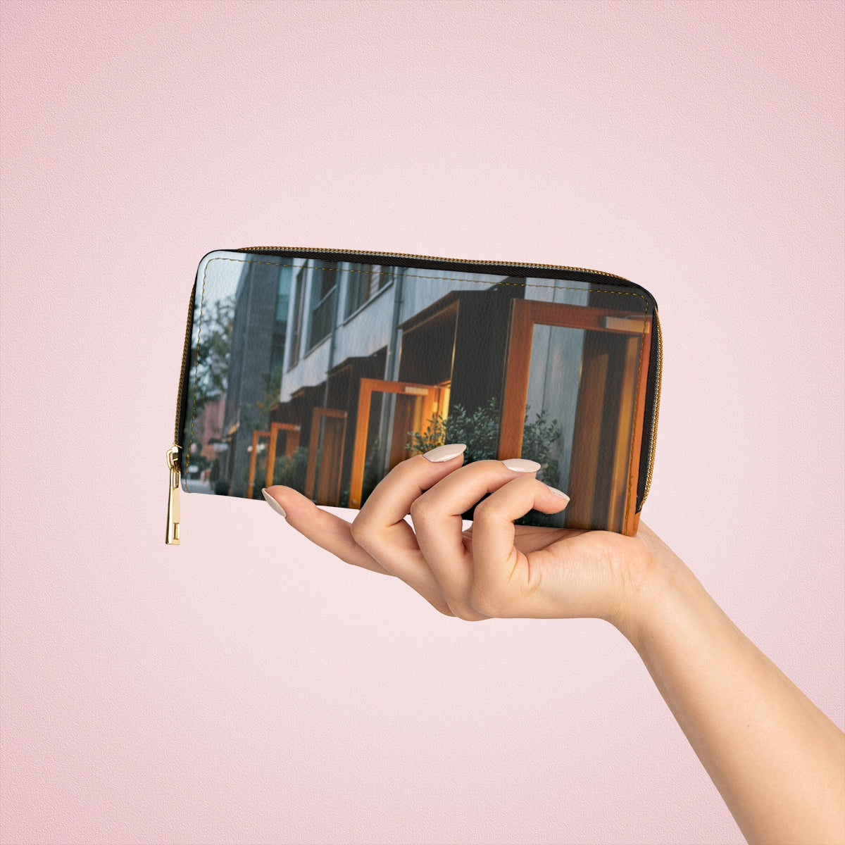 Zipper Wallet - Twilight Walkway Travel Clutch | Echovira...