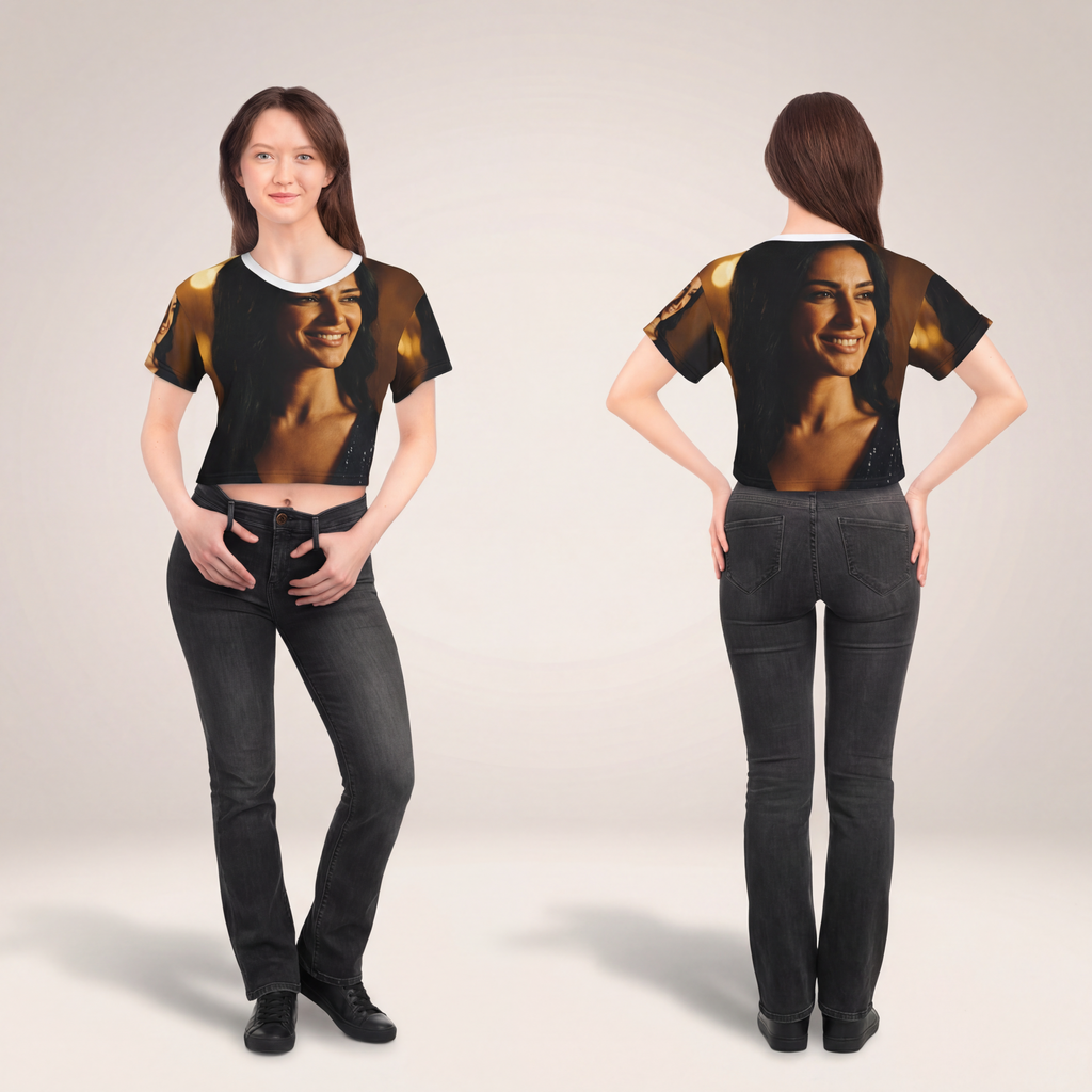Crop Tee - Night Luxe Aesthetic