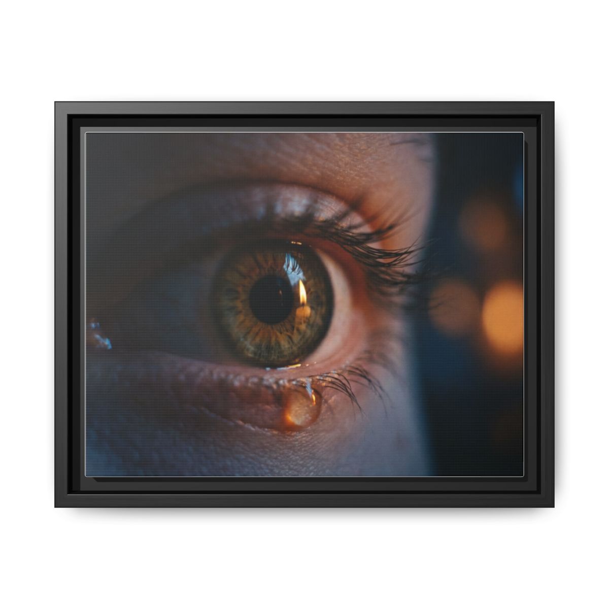 Framed Matte Canvas - Mystic Eye — Black / 1.25"