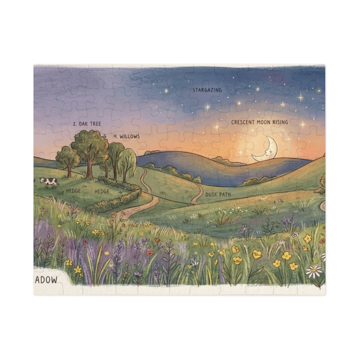 Jigsaw Puzzle with Tin - Dusky Meadow (30, 110, 252, 500......