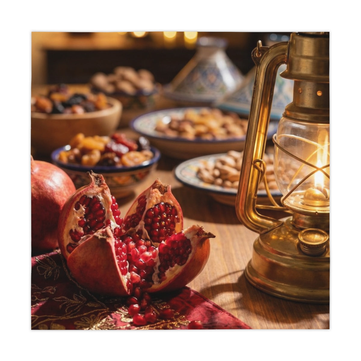 Tablecloth - Velvet Night Feast | Echovira Gallery
