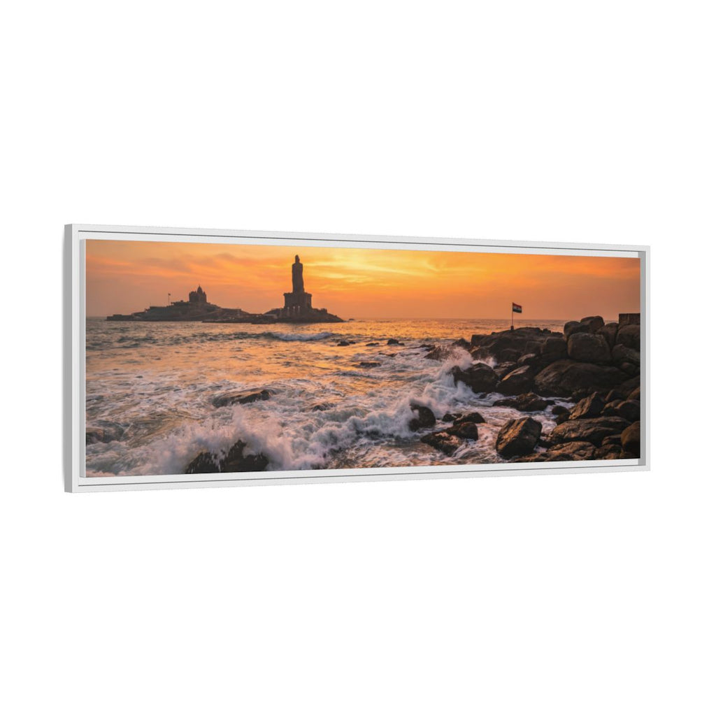Framed Matte Canvas - Majestic Golden Coast