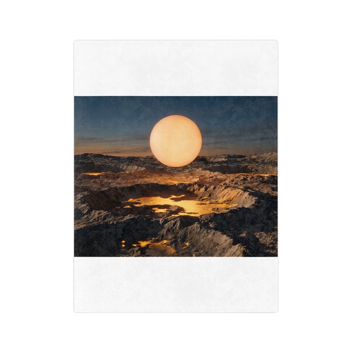 Velveteen Microfiber Blanket - Luminous Orbit Celestial... |...