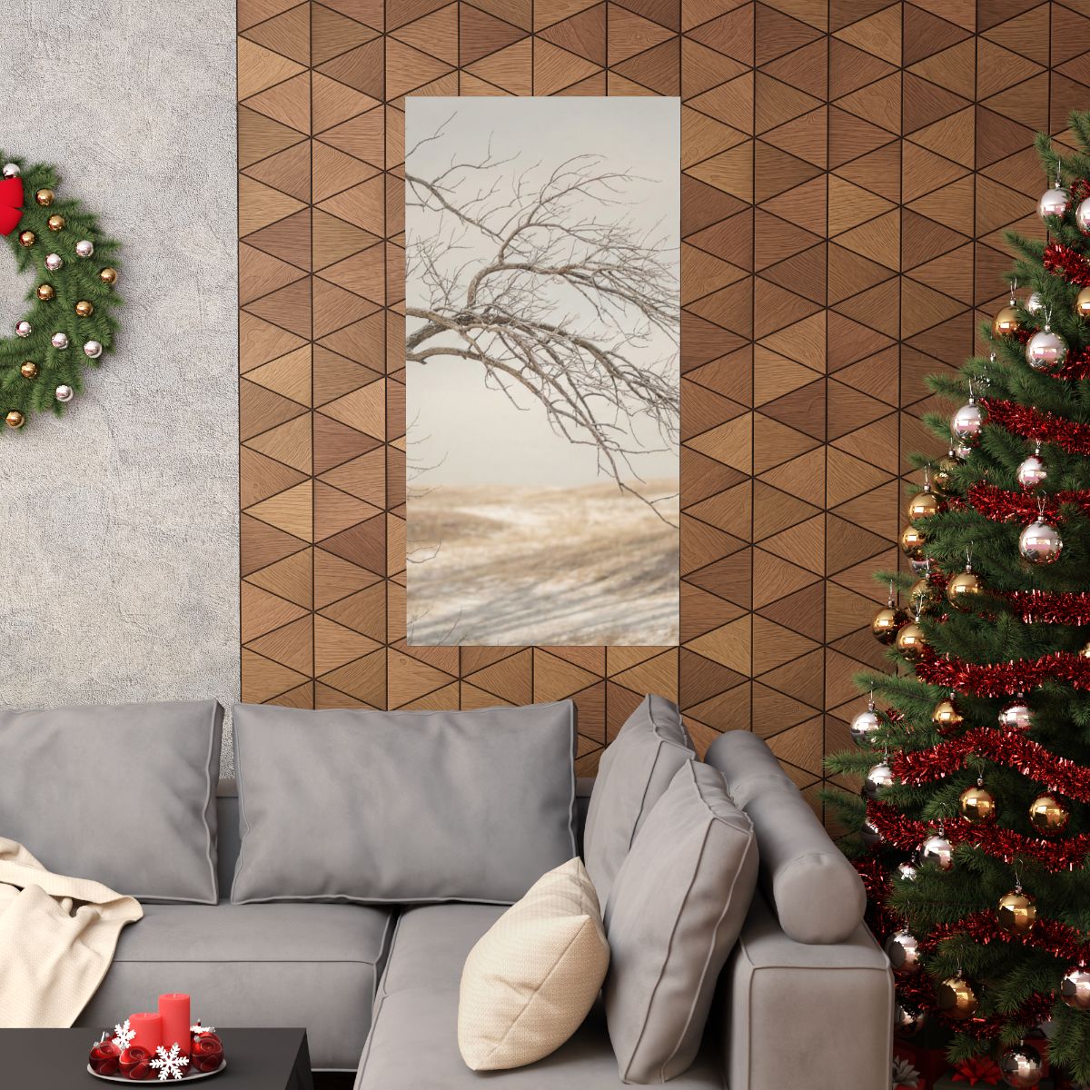Matte Vertical Posters - Winter Branch Solitude Landscape......