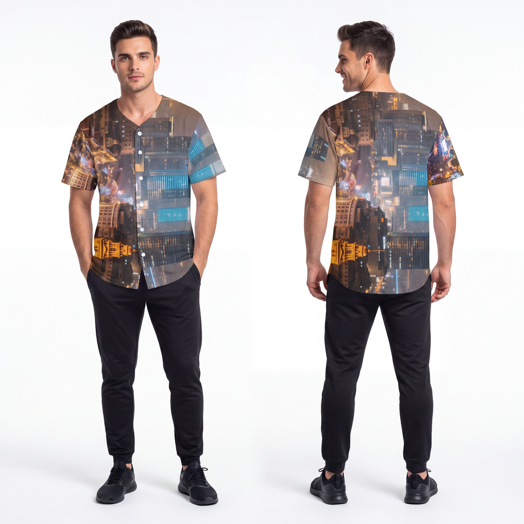 Men's Baseball Jersey - Shanghai Cyber Pitch Jersey |...