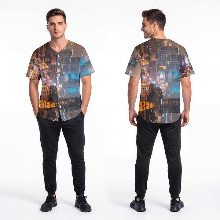 Men's Baseball Jersey - Shanghai Cyber Pitch Jersey