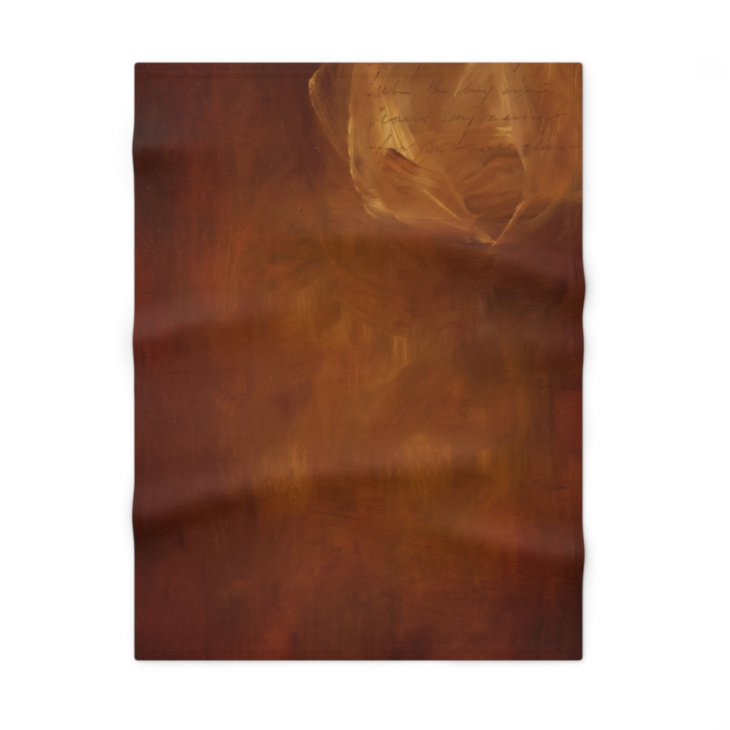 Moody Amber Abstract Script Baby Blanket