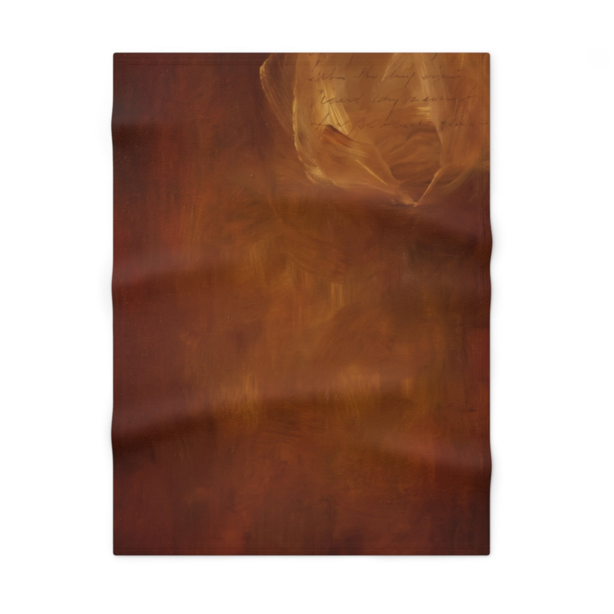 Moody Amber Abstract Script Baby Blanket