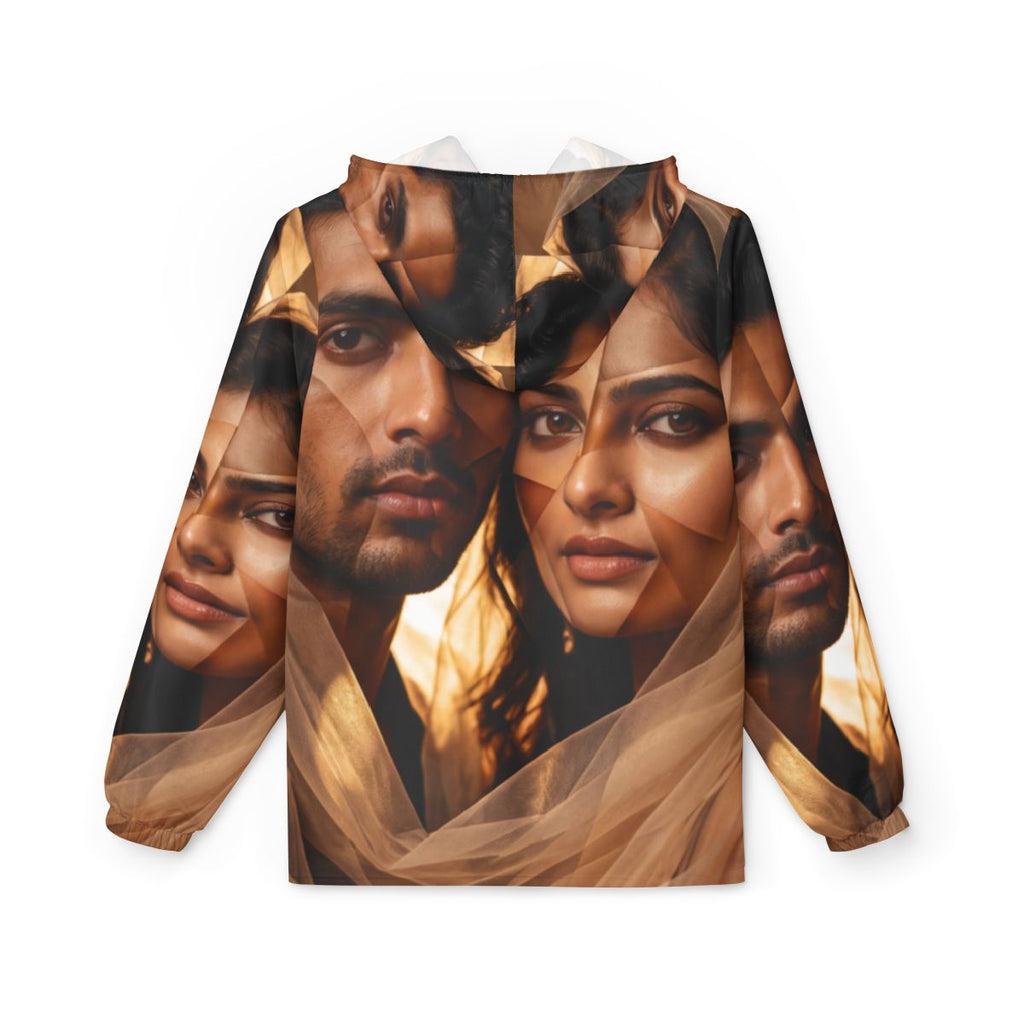Unisex Windbreaker Jacket - Veiled Horizon | Echovira...
