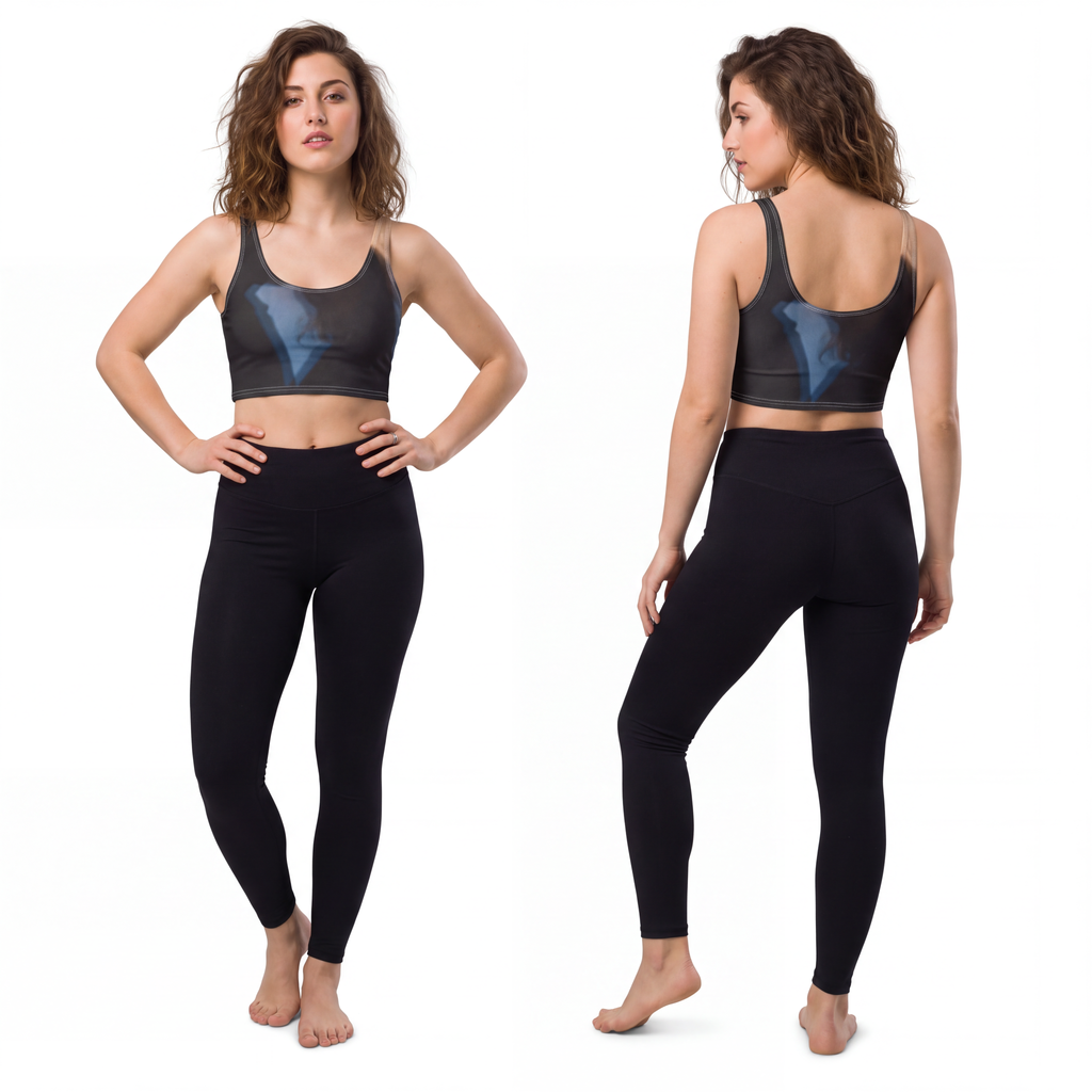 Midnight Shadow Sports Bra - Aesthetic Fitness Wear |...