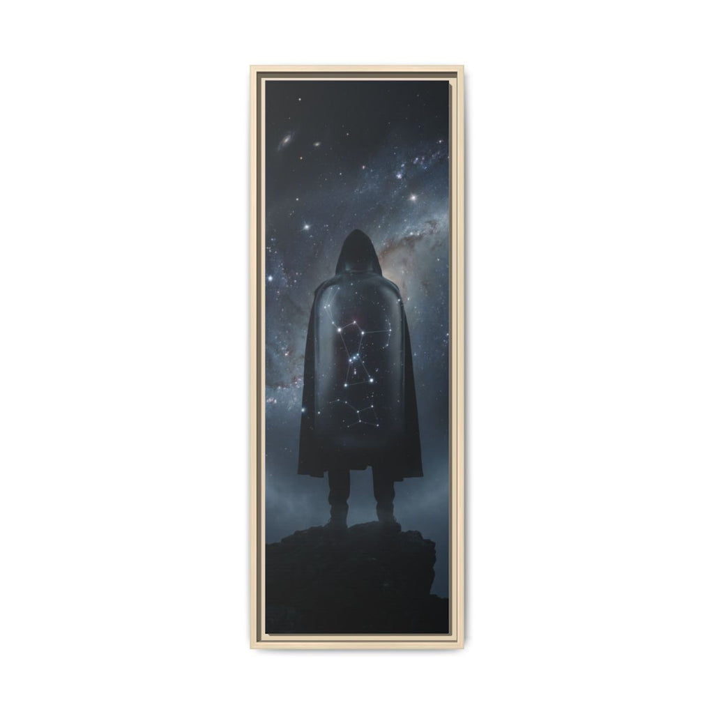 Framed Matte Canvas - Cosmic Sentinel — Natural / 1.25" (8×10, 9×12, 11×14, 12×16, 10×20, 12×18, 16×20, 16×24, 12×36, 18×24, 20×24, 16×32, 20×30, 24×30, 16×48, 24×32, 24×36, 24×48, 20×60, 30×40, 32×48, 30×60 & 40×60)