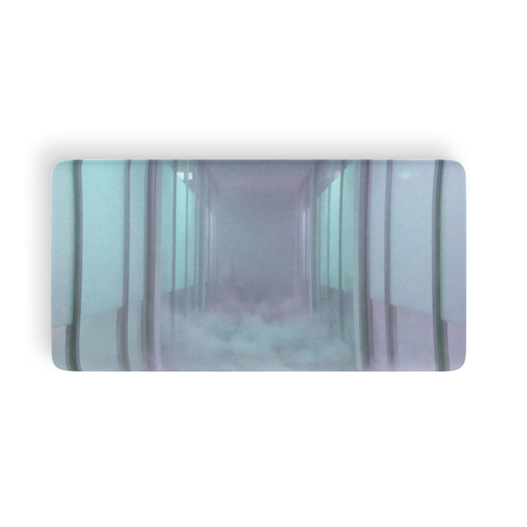 Fitted Sheet - Liminal Corridor Fog Art Print | Echovira...