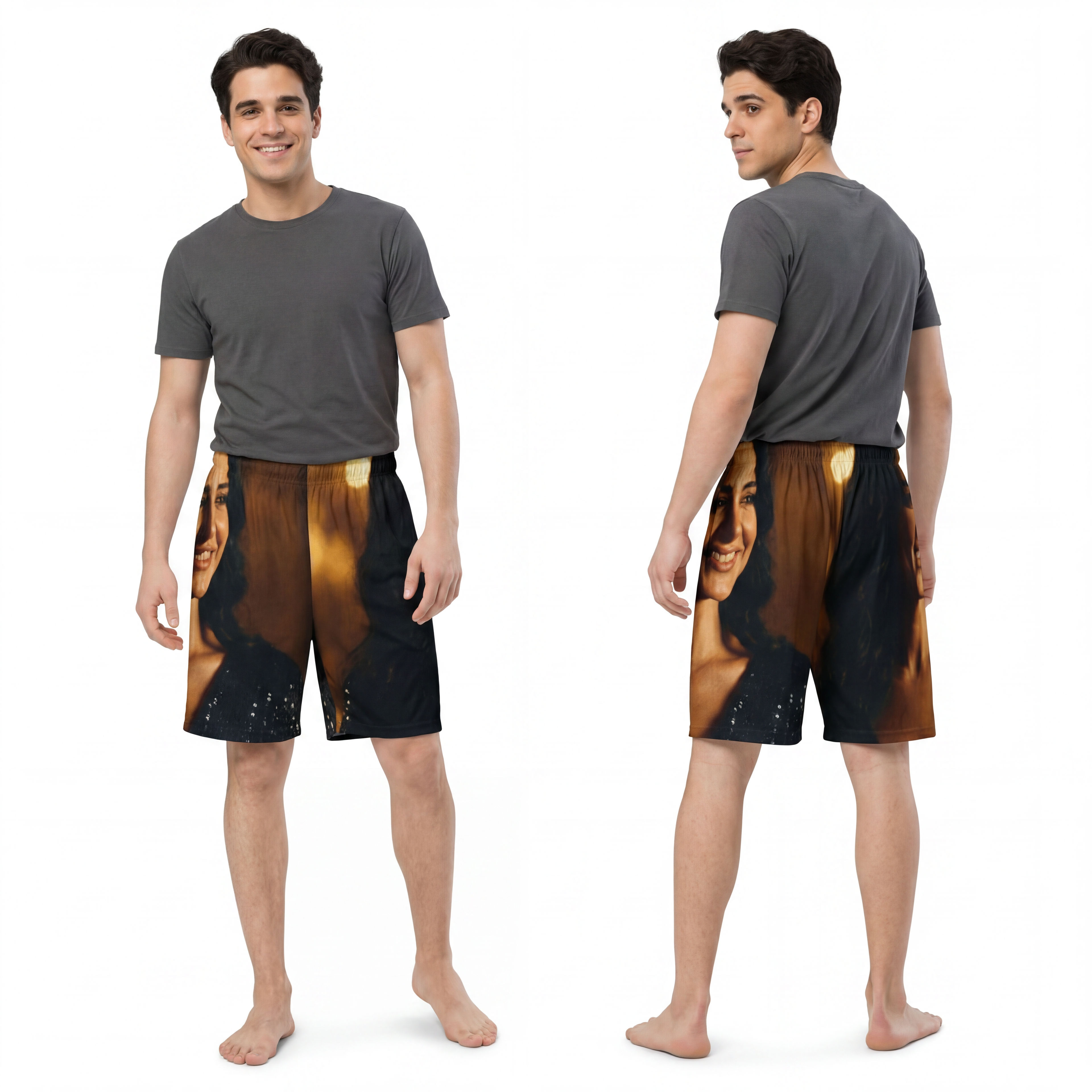 Men's Sports Shorts - Midnight Glow Edition | Echovira...