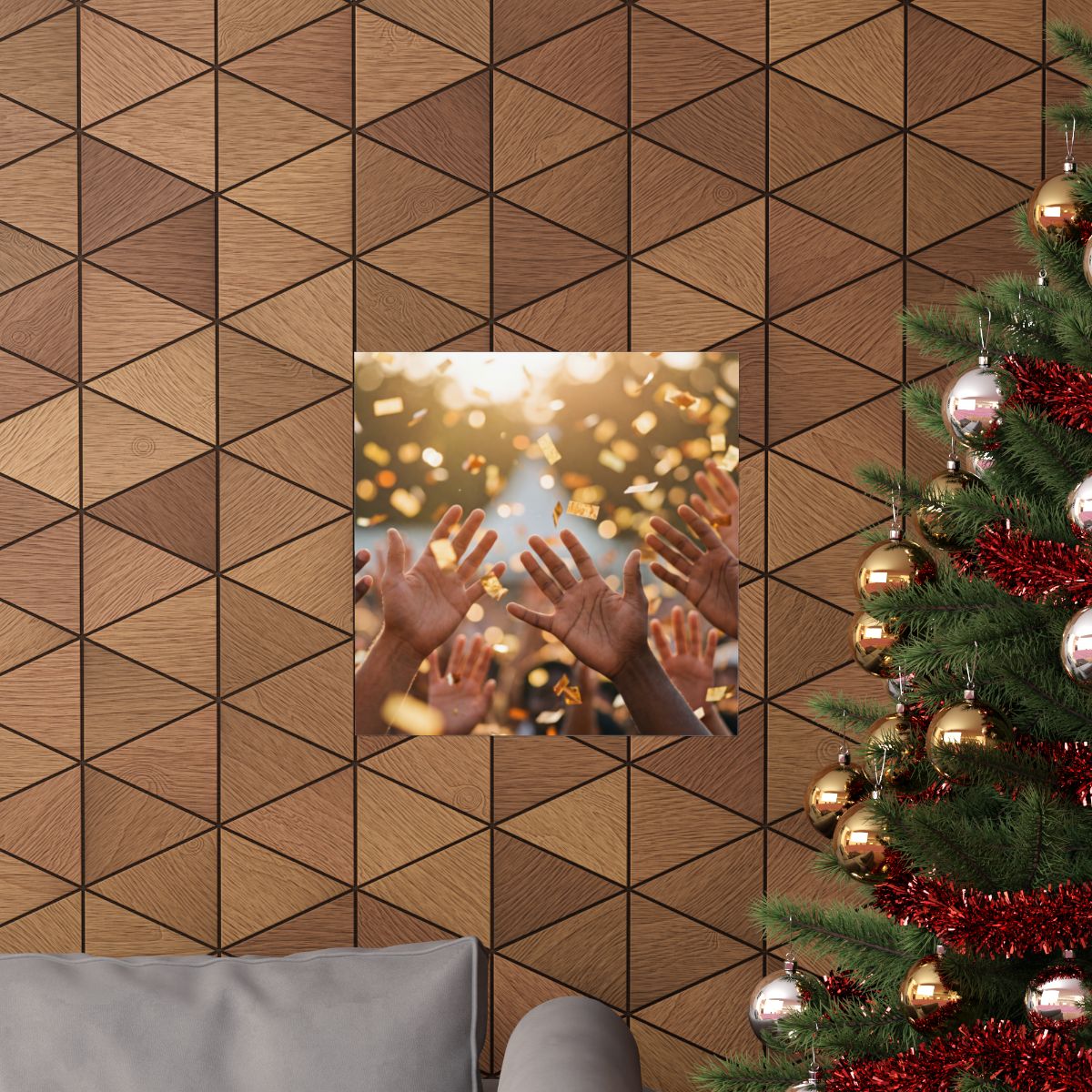 Matte Vertical Posters - Golden Festival Celebration Art......