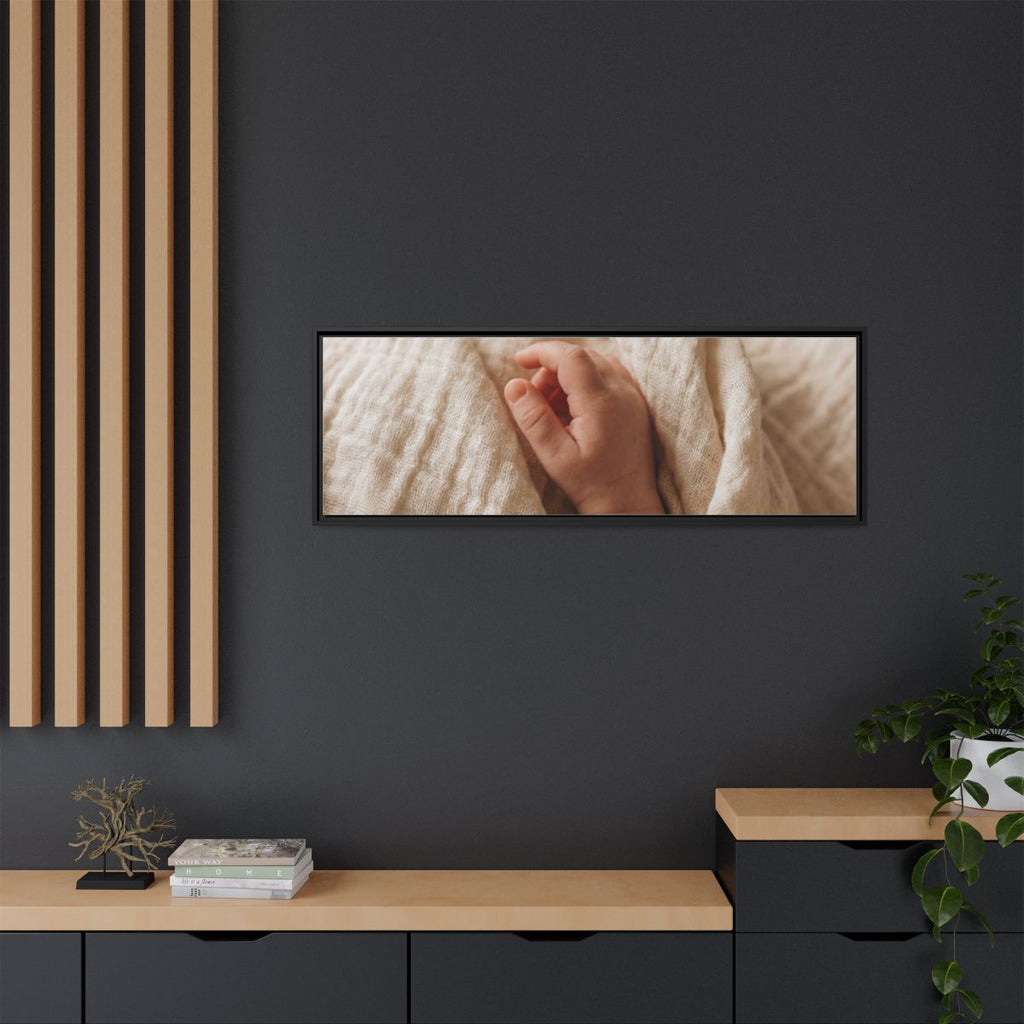 Framed Matte Canvas - Tender Newborn Hand (10×8, 12×9... |...