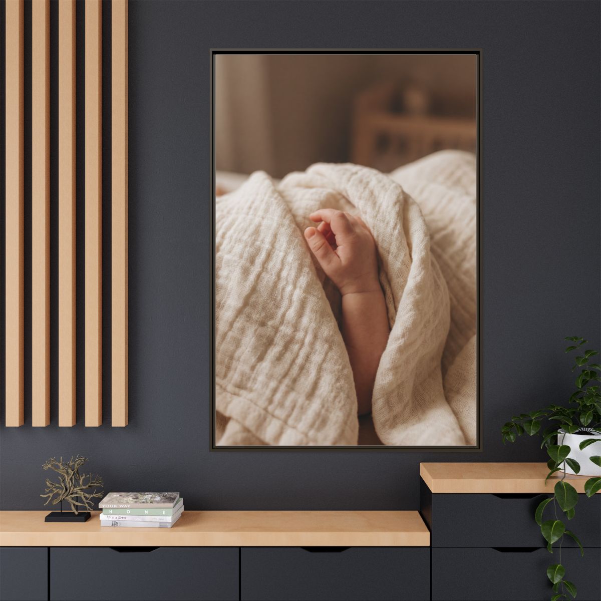 Framed Matte Canvas - Neutral Nursery