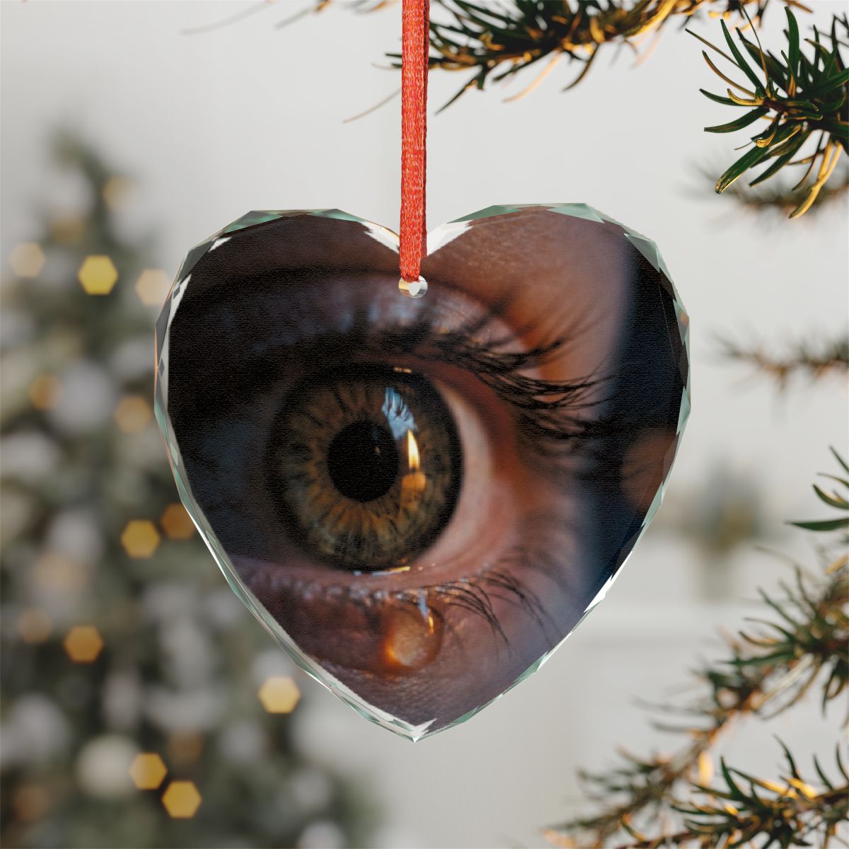 Crystal Glass Ornament - Luminous Tear