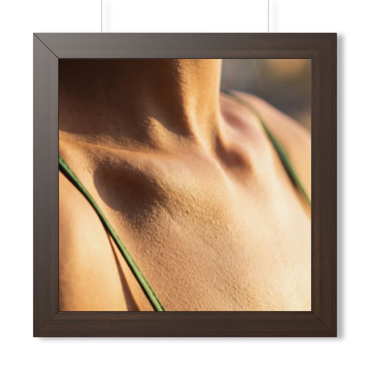 Framed Vertical Poster - Golden Hour Glow - Minimalist... |...