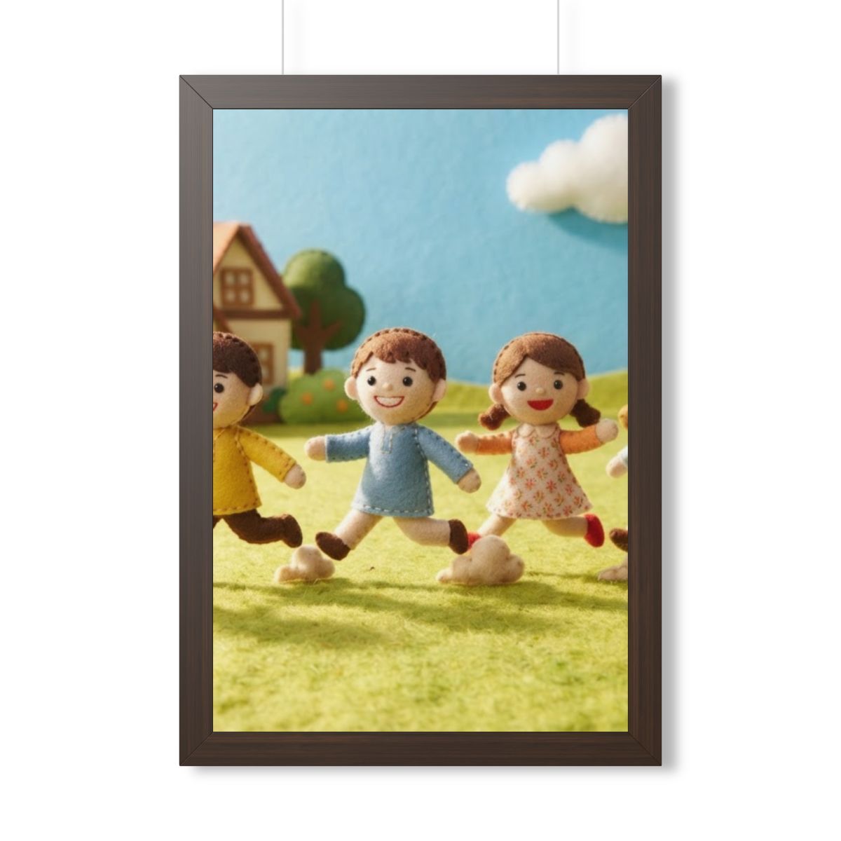 Framed Vertical Poster - Little Journeys Felt Friends Story...