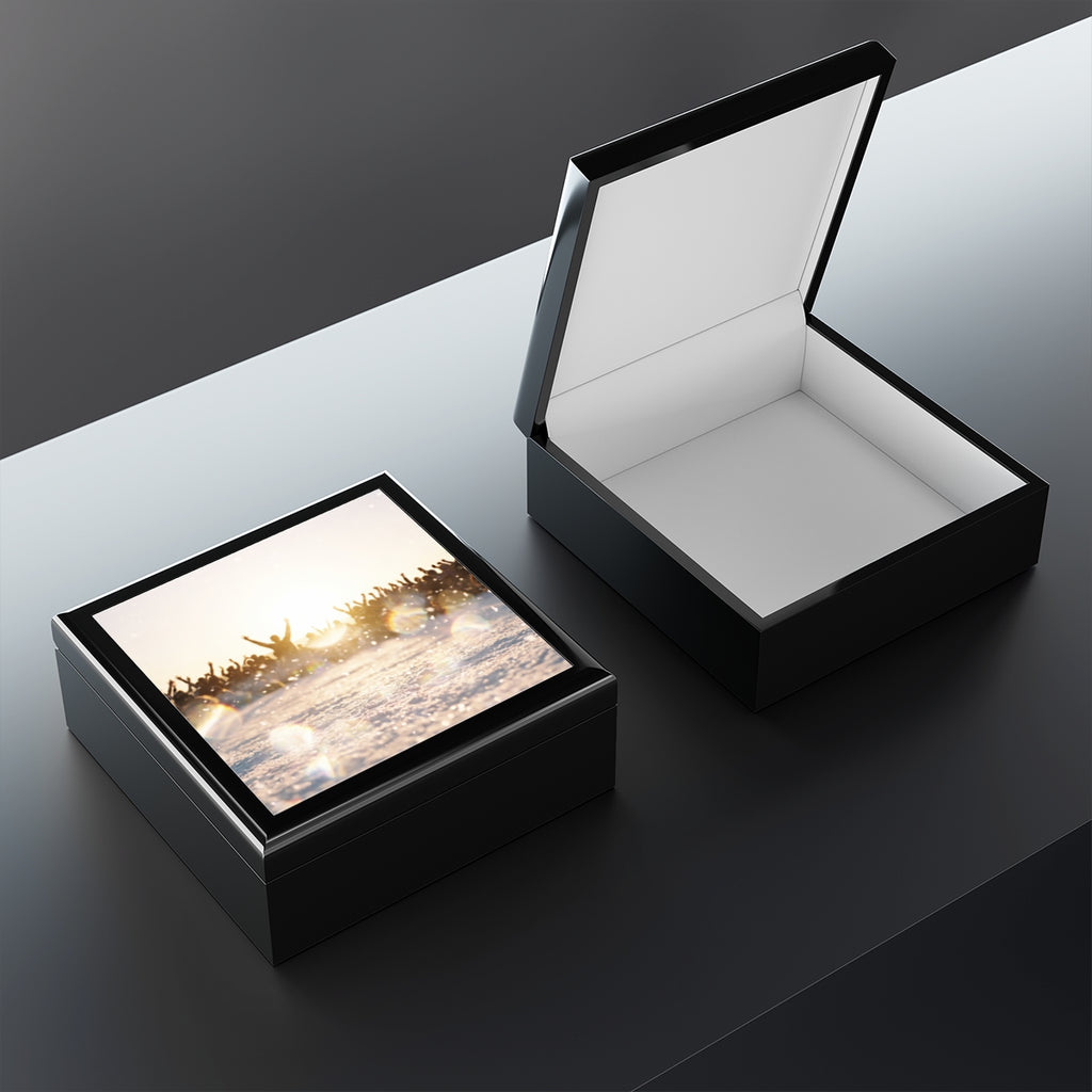 Golden Hour Crowd Celebration Jewelry Box