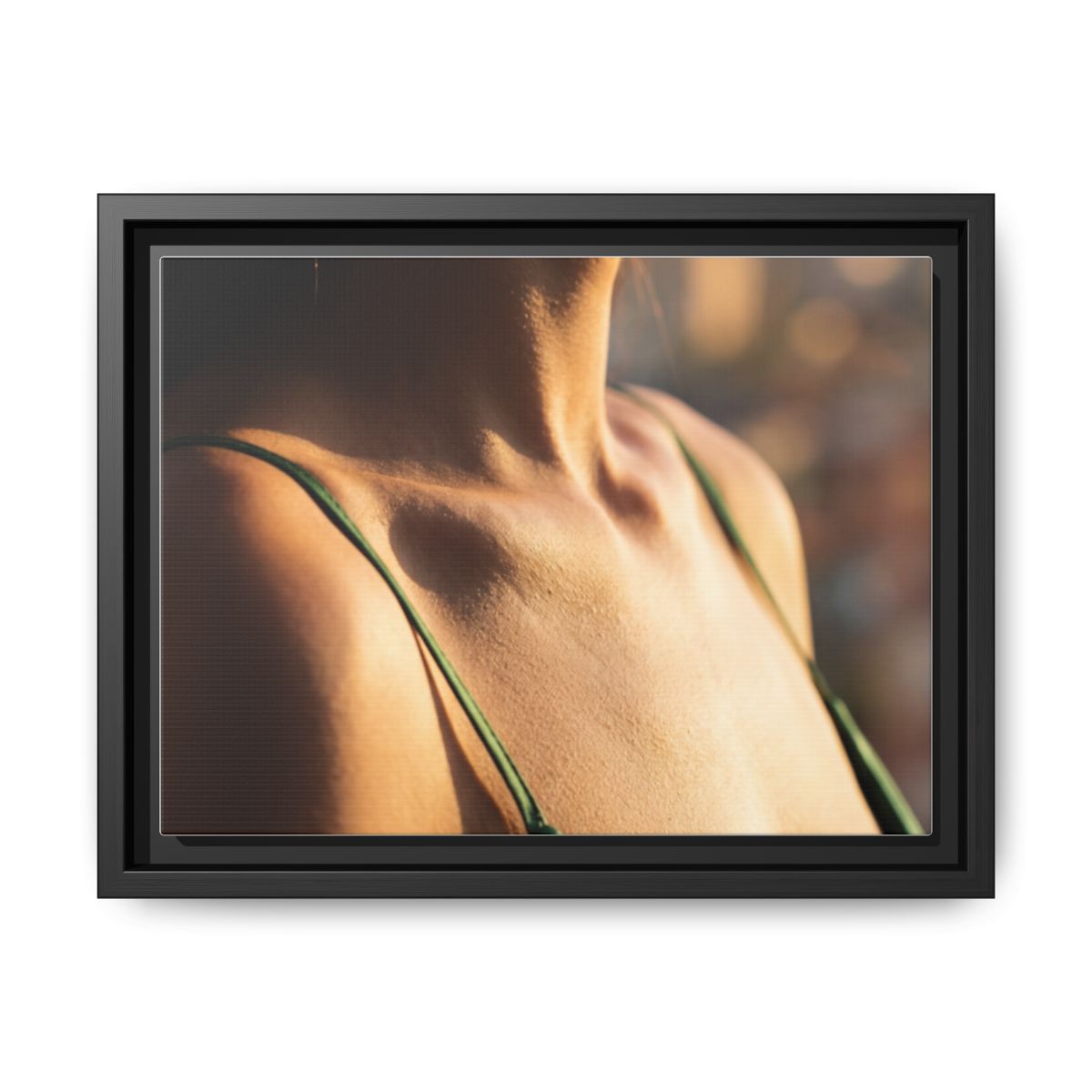 Matte Canvas Framed - Golden Hour Portrait — Black / 1.25"