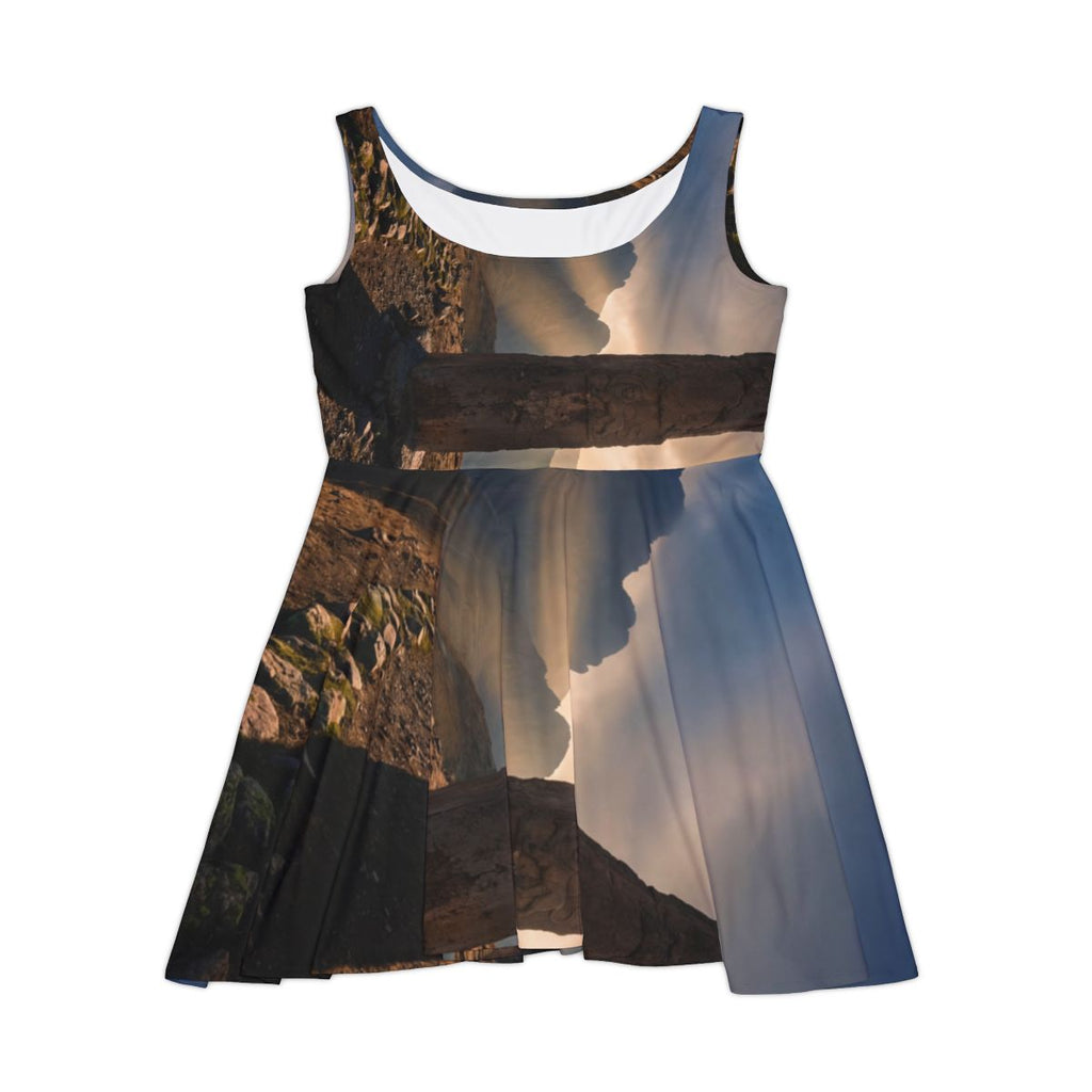 Women's Skater Dress - Mystic Monolith Ancient Persian... |...
