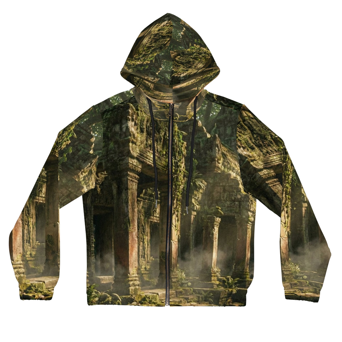 Women's Full-Zip Hoodie - Lost Ruins | Echovira Gallery