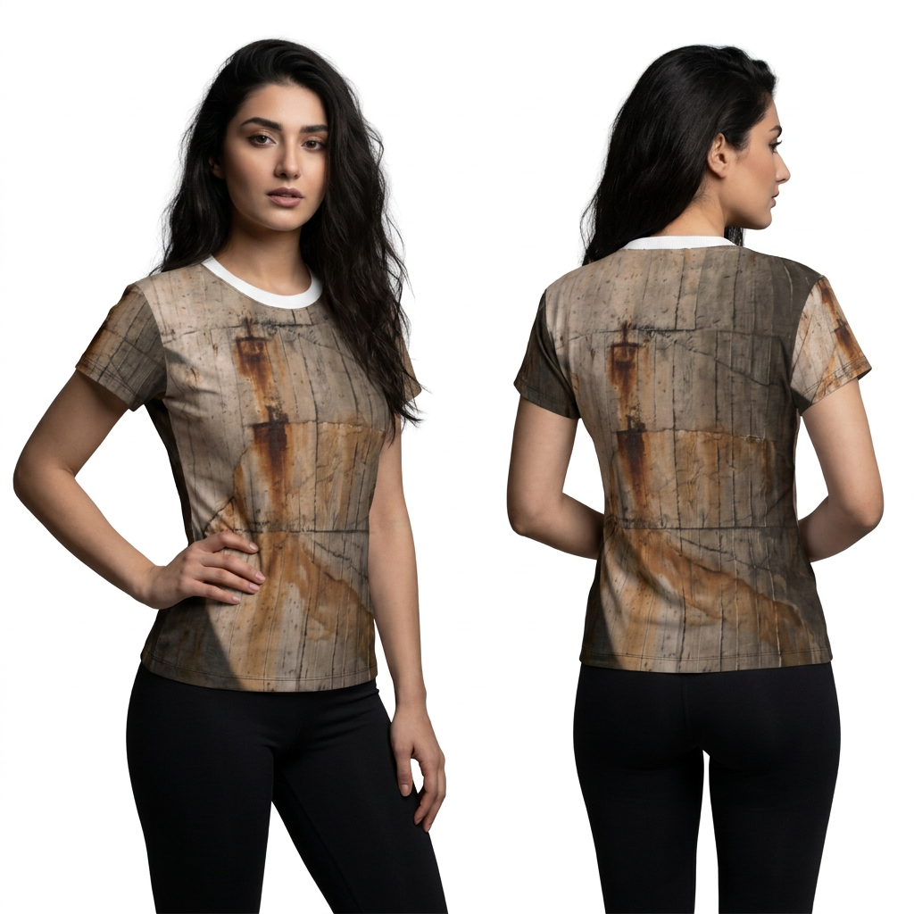 Women's Brutalist Desert Silo Architectural Tee