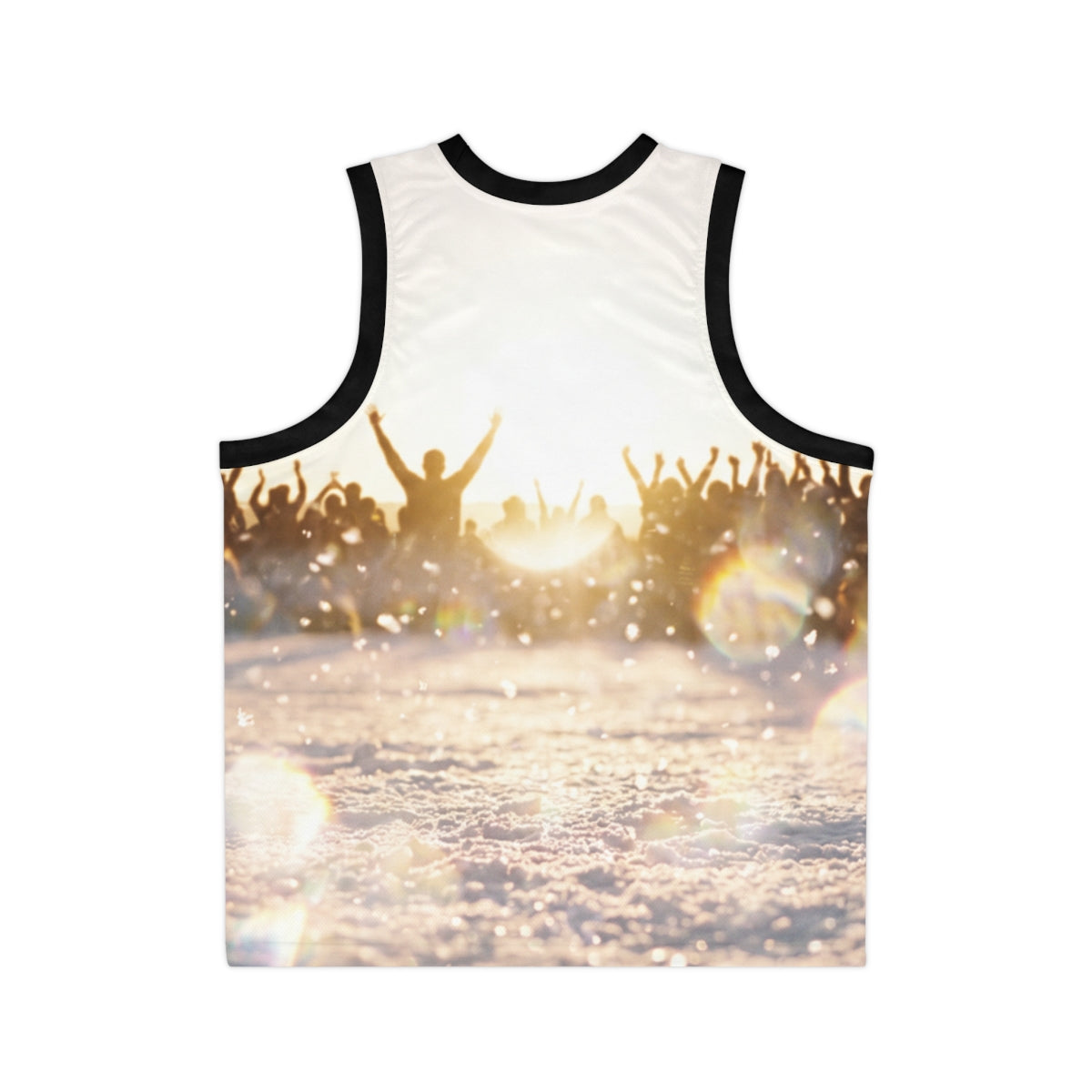 Golden Hour Crowd Celebration Basketball Jersey