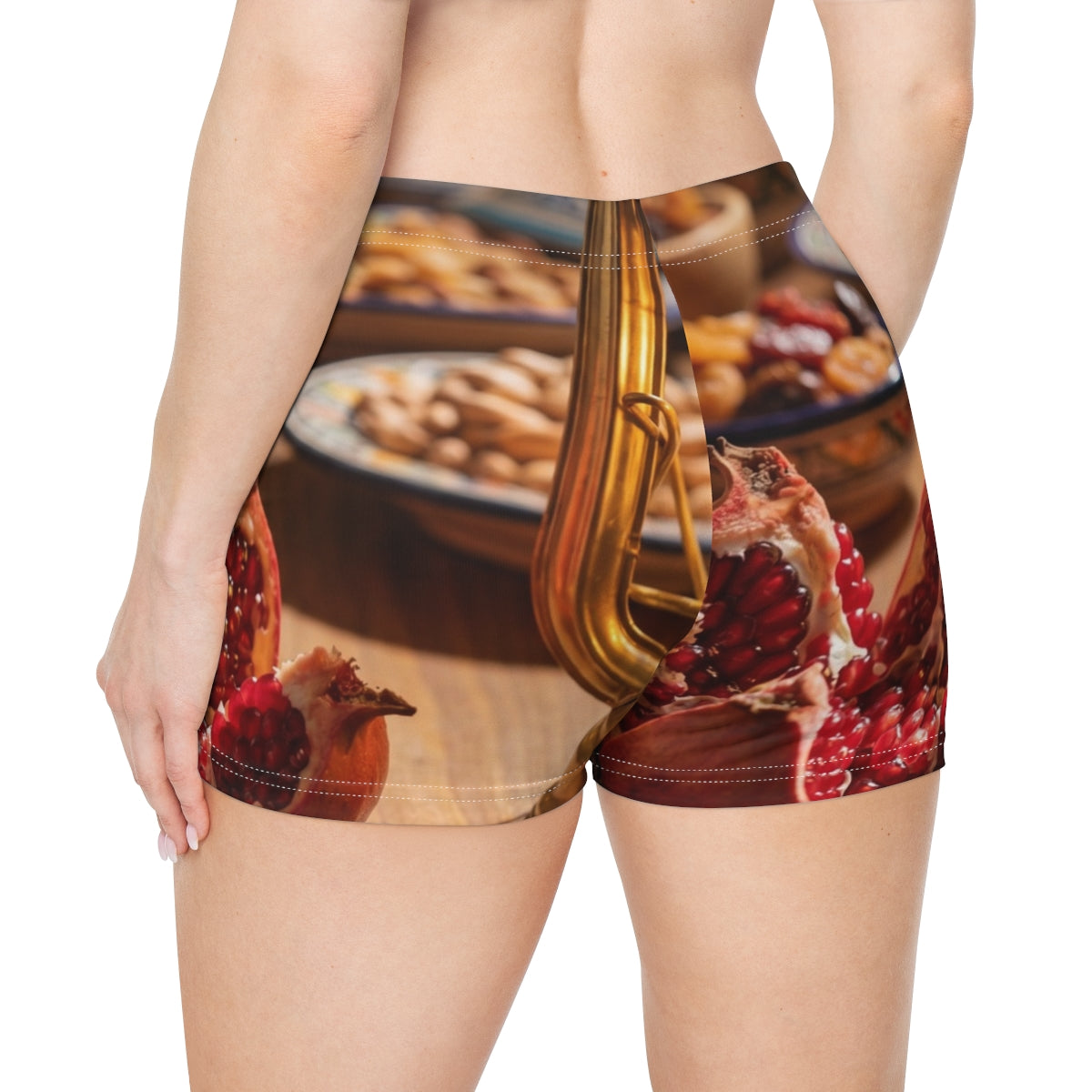 Women's Shorts - Amber Twilight Harvest | Echovira Gallery