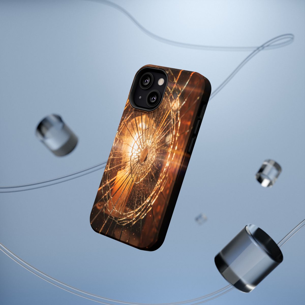 Impact-Resistant Case - Moody Fractured Glass— sizes part 1/2